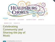 Tablet Screenshot of healdsburgchorus.com